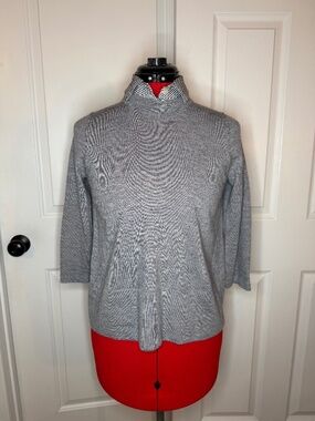 Kate Spade Broome Street Women S Gray Wool Removable Collar Sweater Top